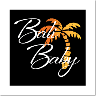 Bali Baby | Golden Palm Tree Design Posters and Art